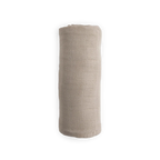Muslin Swaddle Blanket in Solid Oatmeal, Made from 100% Rayon from Bamboo for Soft Newborn Wrapping