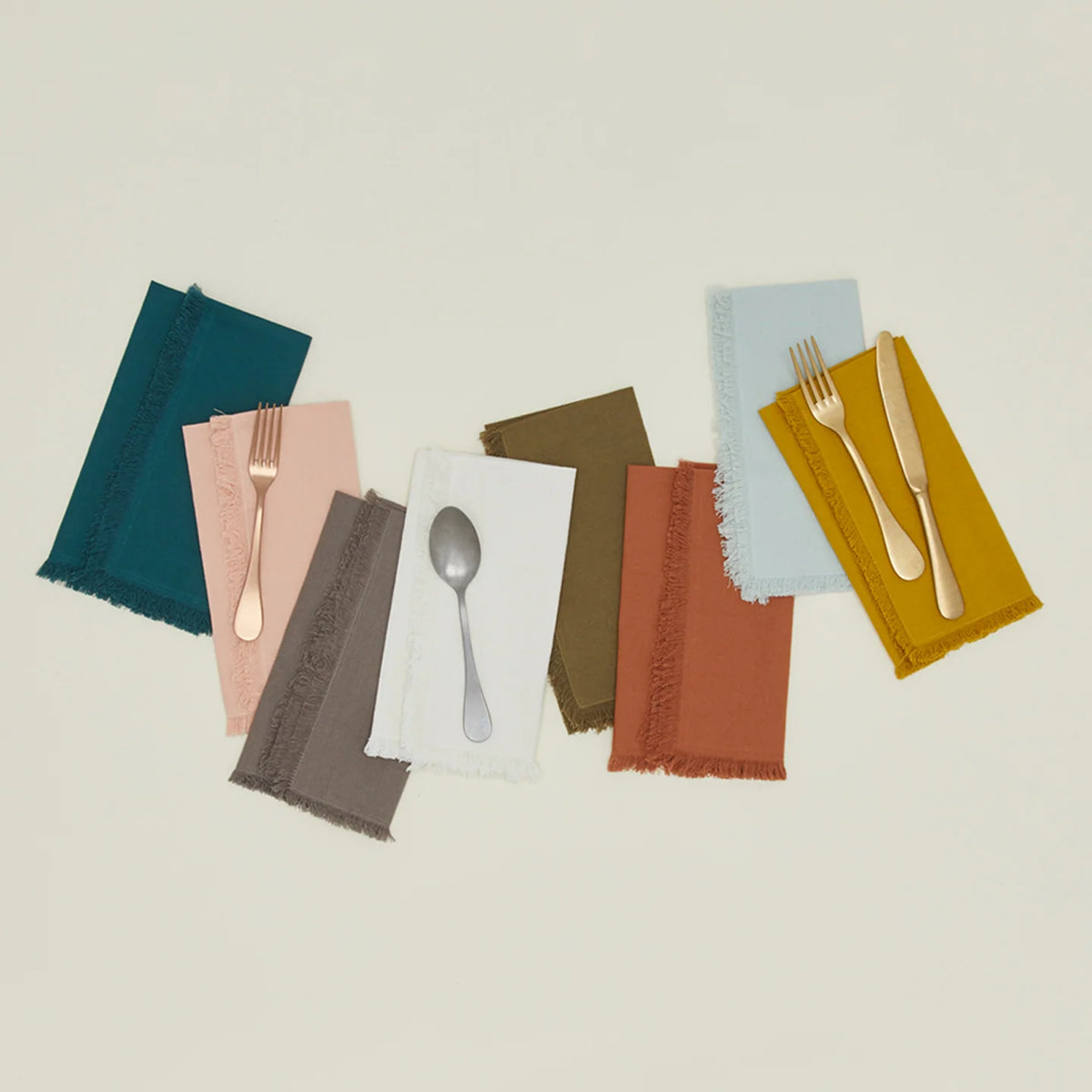 Mustard Cotton Dinner Napkins, Set of 4