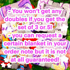Mystery Throw Blanket Pack in Soft 100% Polyester, 4 ft by 5 ft Cozy Printed Blanket for TV, Travel and Room Decor