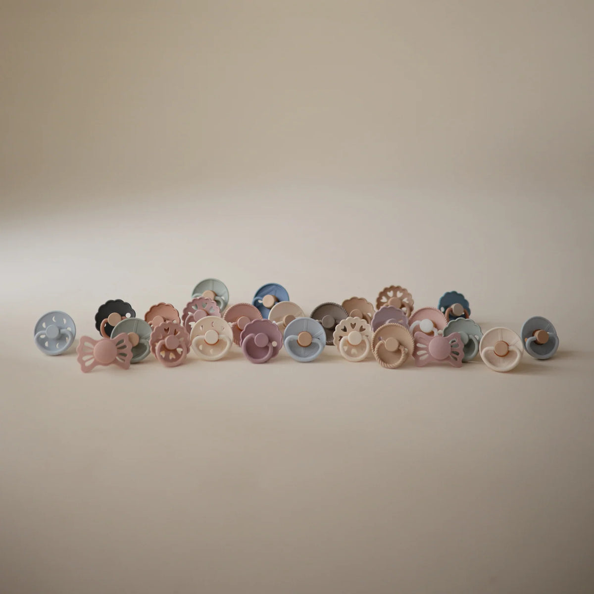 Natural Rubber Pacifier 6-Pack in Curated Color Palettes