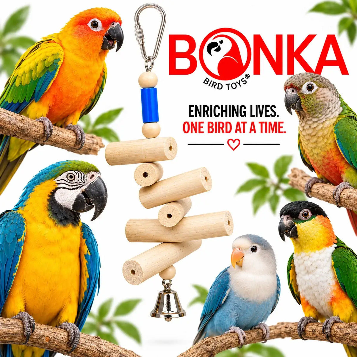 Natural Sola Bird Toy