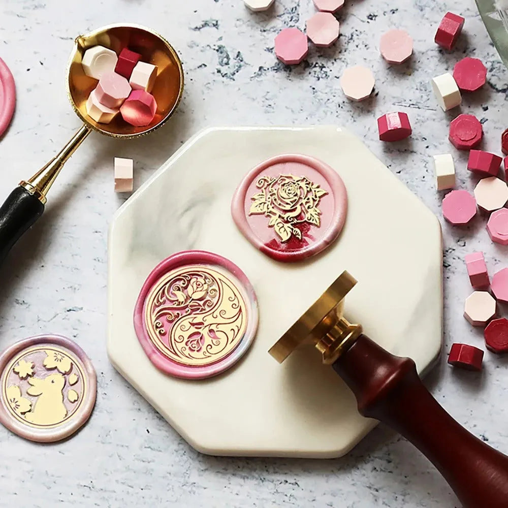 Nature-Inspired Wax Seal Stamps, Solid Brass Decorative Stamp