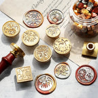 Nature-Inspired Wax Seal Stamps, Solid Brass Decorative Stamp