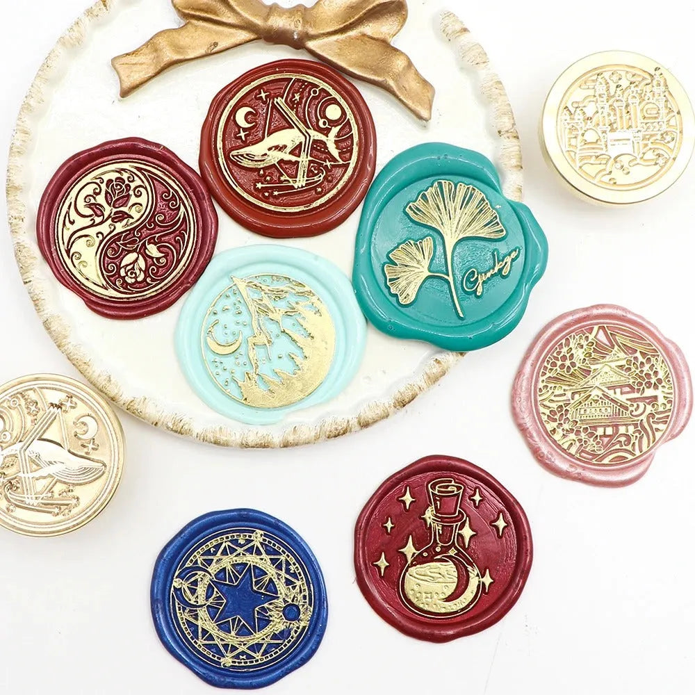 Nature-Inspired Wax Seal Stamps, Solid Brass Decorative Stamp