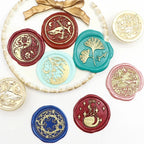 Nature-Inspired Wax Seal Stamps, Solid Brass Decorative Stamp