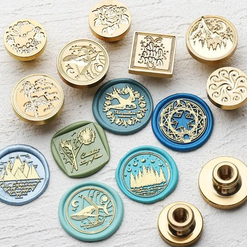 Nature-Inspired Wax Seal Stamps, Solid Brass Decorative Stamp