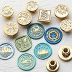 Nature-Inspired Wax Seal Stamps, Solid Brass Decorative Stamp