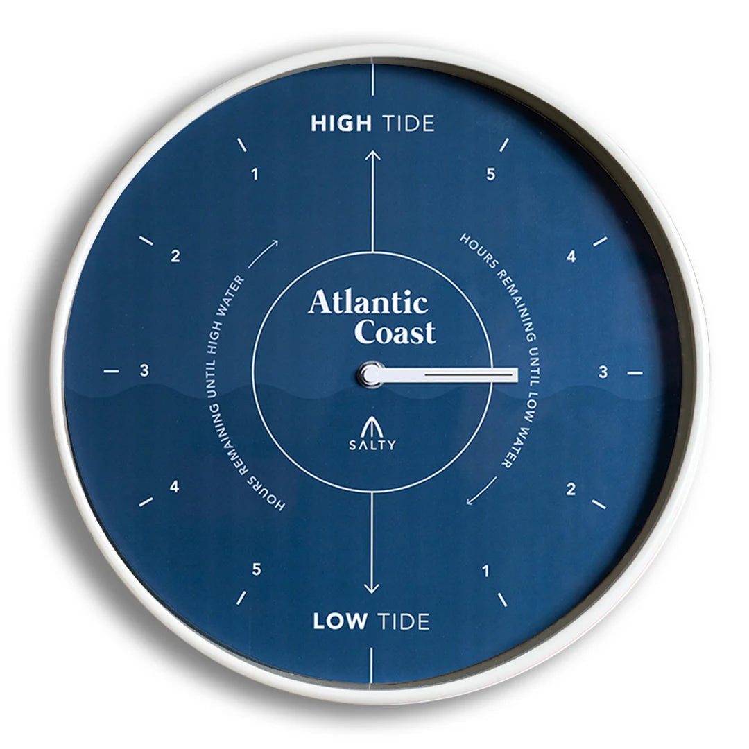 Navy Blue Coastal Tide Clock