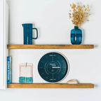 Navy Blue Coastal Tide Clock