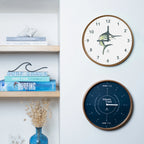 Navy Blue Coastal Tide Clock
