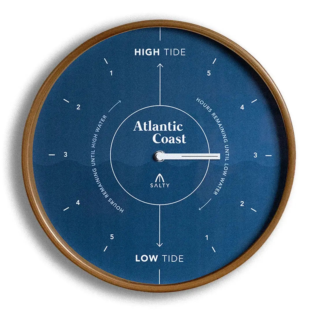 Navy Blue Coastal Tide Clock