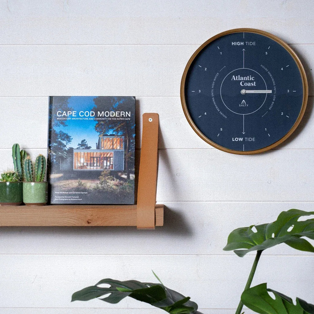 Navy Blue Coastal Tide Clock