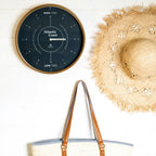 Navy Blue Coastal Tide Clock