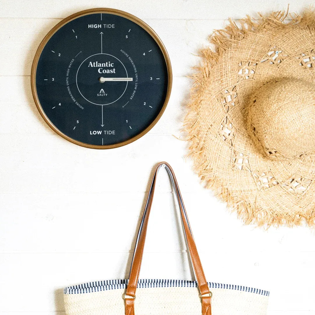 Navy Blue Coastal Tide Clock