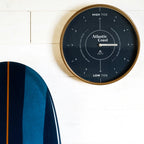 Navy Blue Coastal Tide Clock