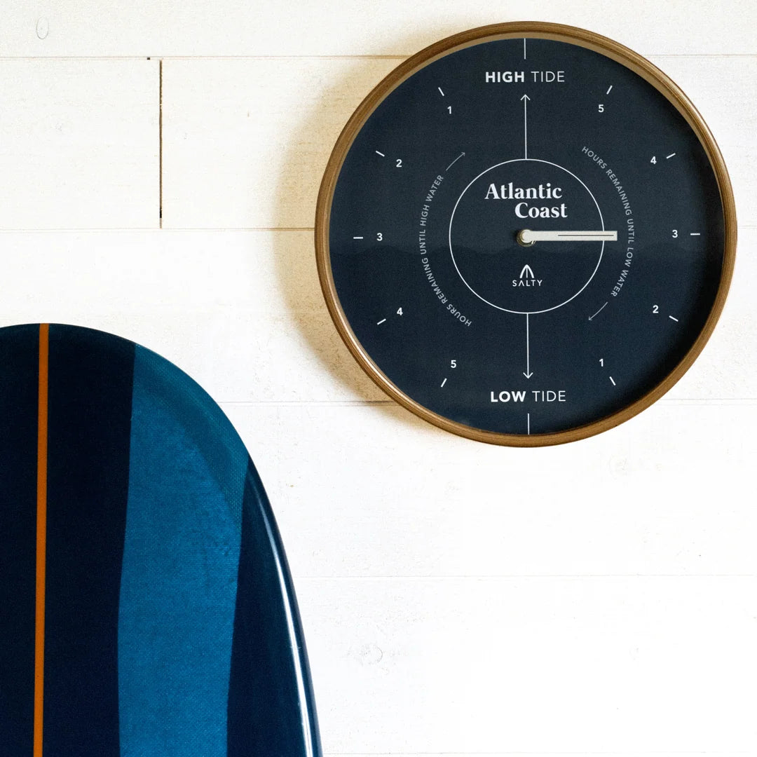 Navy Blue Coastal Tide Clock