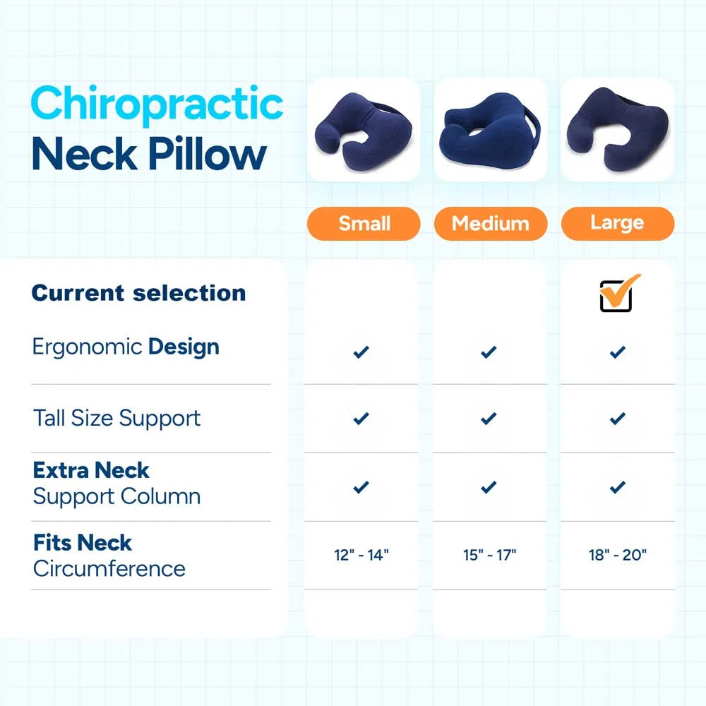 Neck Pillow in Large Blue Size