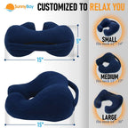 Neck Pillow in Large Blue Size
