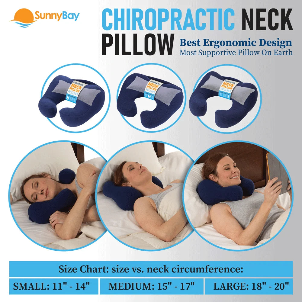Neck Pillow in Large Blue Size