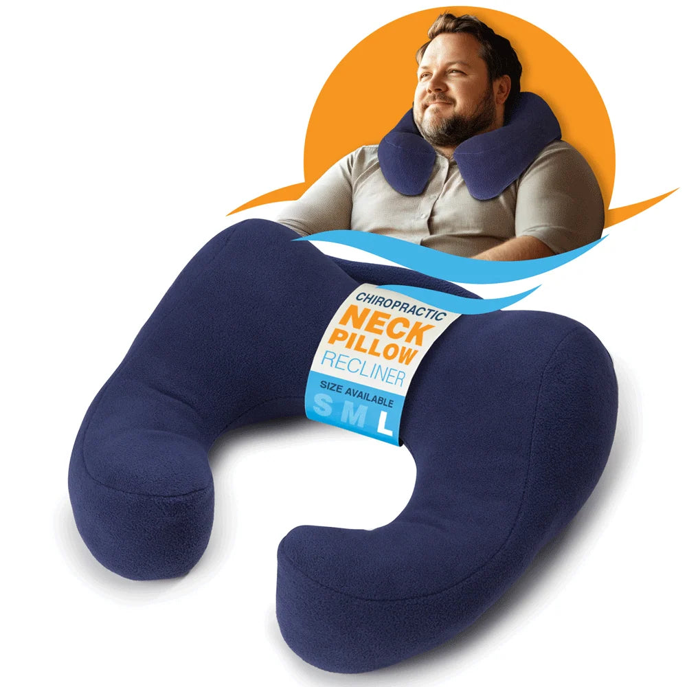 Neck Pillow in Large Blue Size
