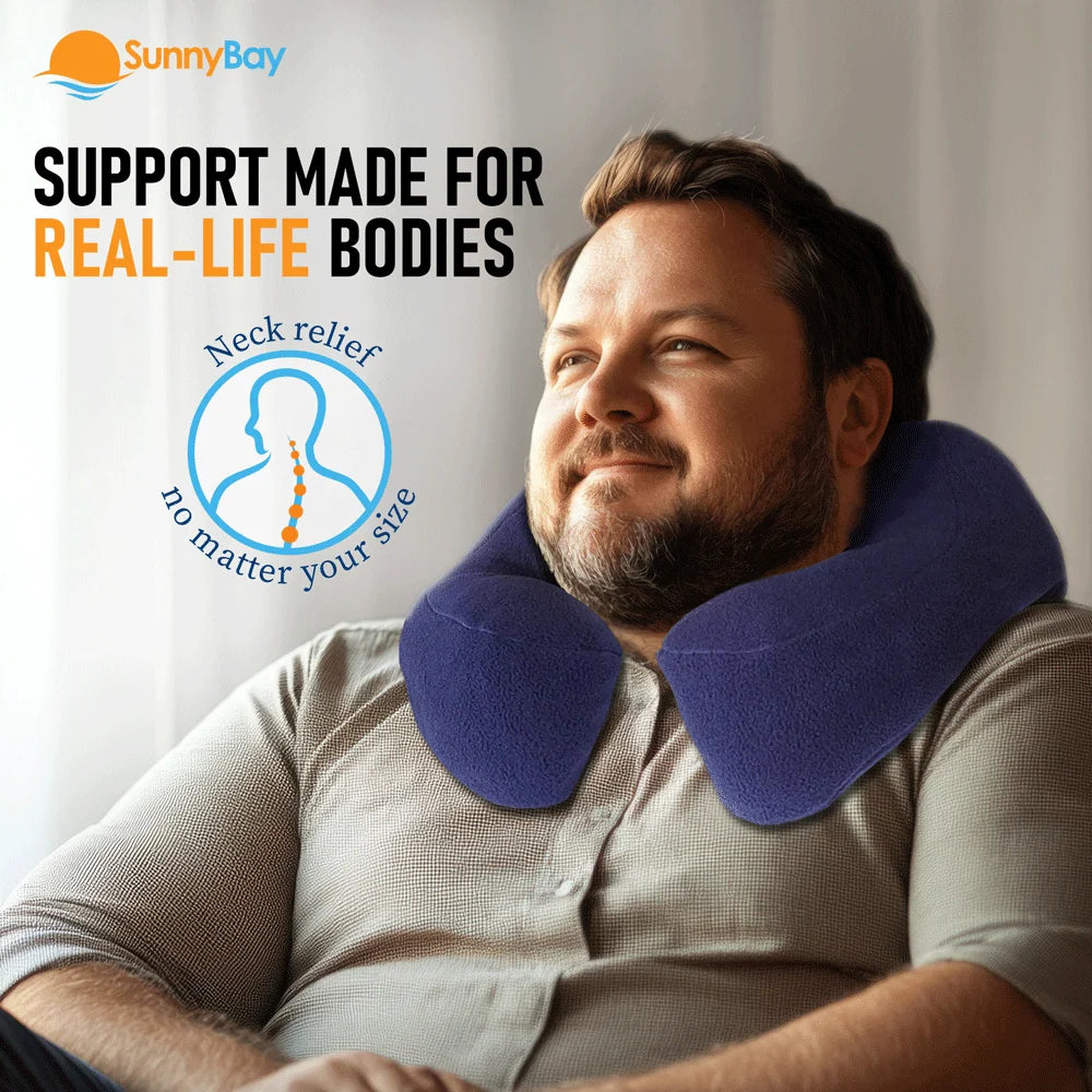 Neck Pillow in Large Blue Size