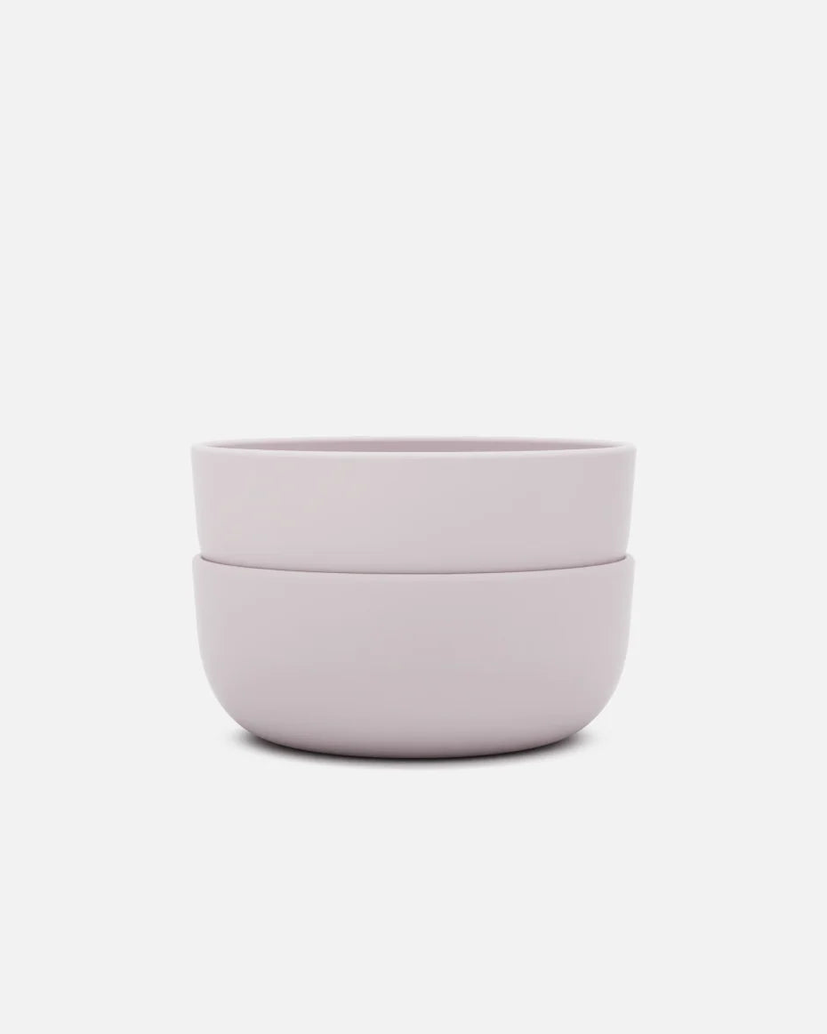 Non-Suction Silicone Bowls, 2 Pack, Lavender-2 Pack