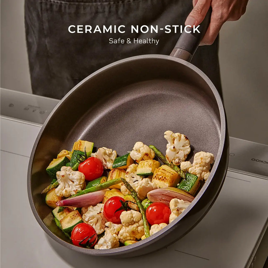Nonstick Frying Pan, 11-Inch, Featuring an 8-Layer Coating and a 5mm Base for Stovetop Cooking