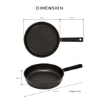 Nonstick Frying Pan, 11-Inch, Featuring an 8-Layer Coating and a 5mm Base for Stovetop Cooking