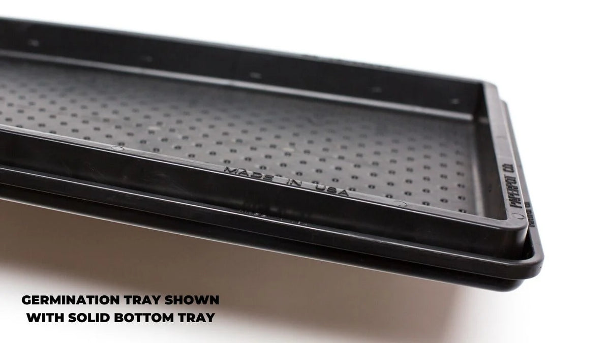 Nursery Solid Bottom Trays, UV-Treated BPA-Free Recycled Polypropylene 10-Pack for Microgreens and Wheatgrass