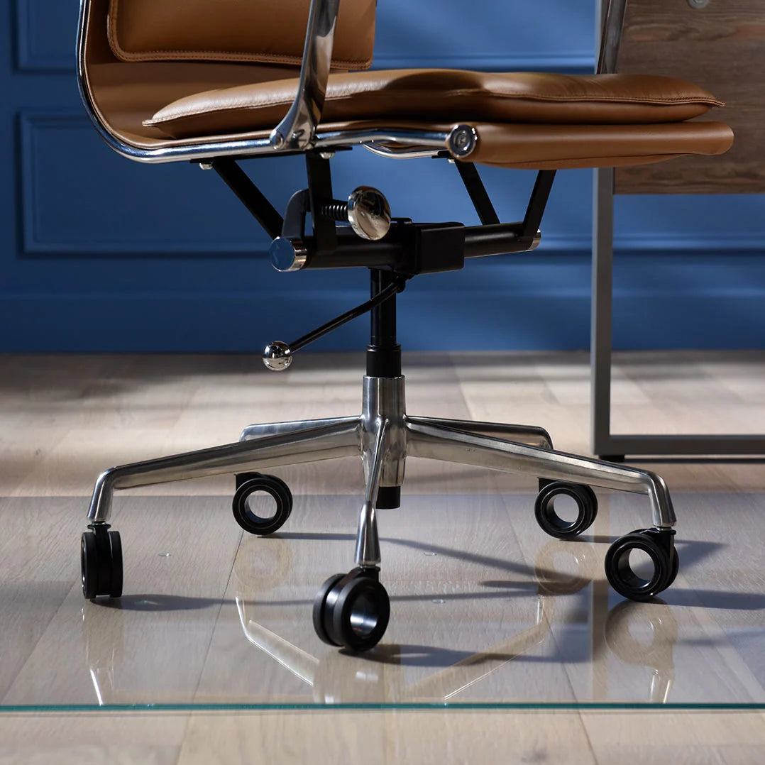 Office Chair Wheels Set of 5 in Flat Black