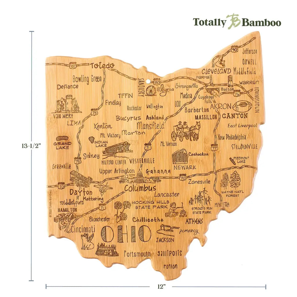Ohio Bamboo Cutting Board