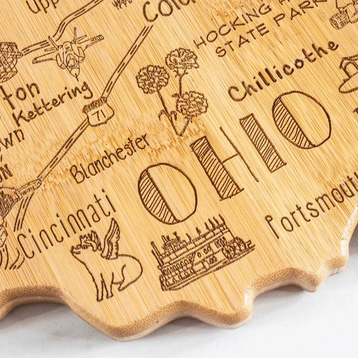 Ohio Bamboo Cutting Board