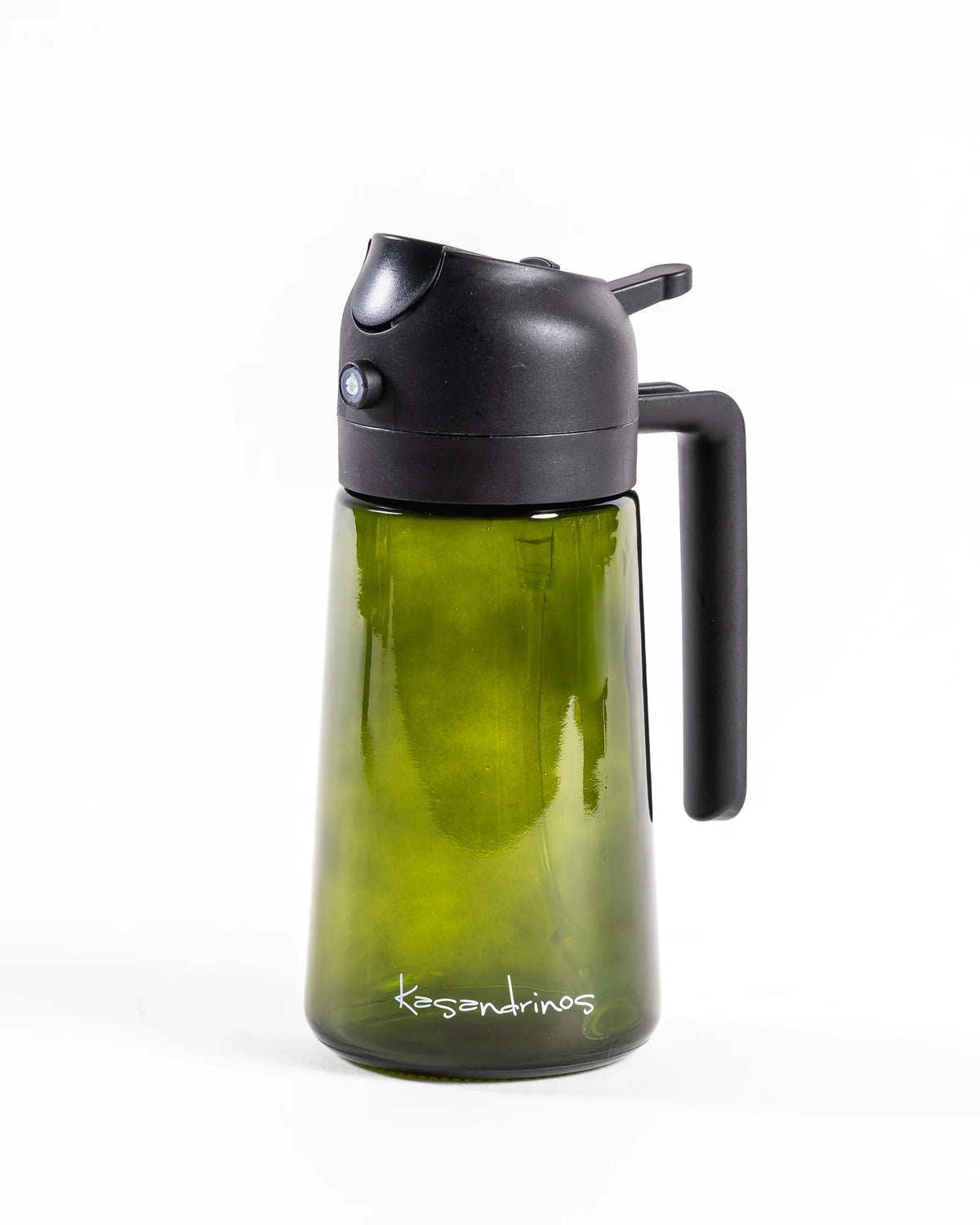 Olive Oil Dispenser Bottle with 2-in-1 Spray and Pour Functions, 15 oz Glass Kitchen Cooking Oil Sprayer
