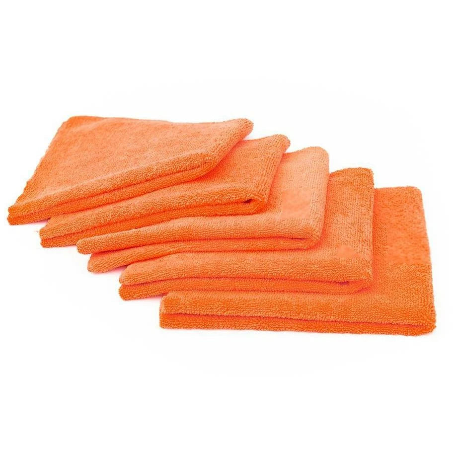 Orange Brushed Microfiber Towel