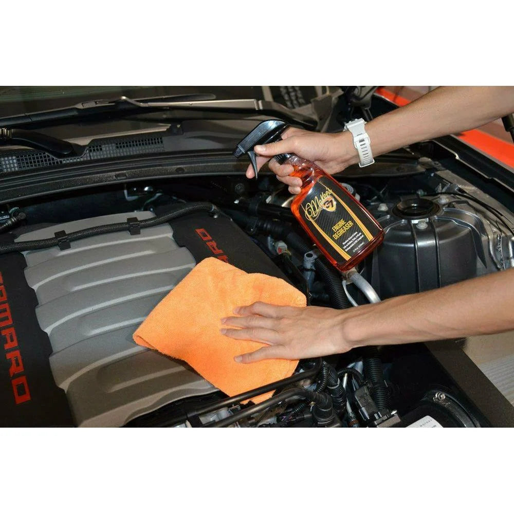 Orange Brushed Microfiber Towel