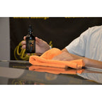 Orange Brushed Microfiber Towel