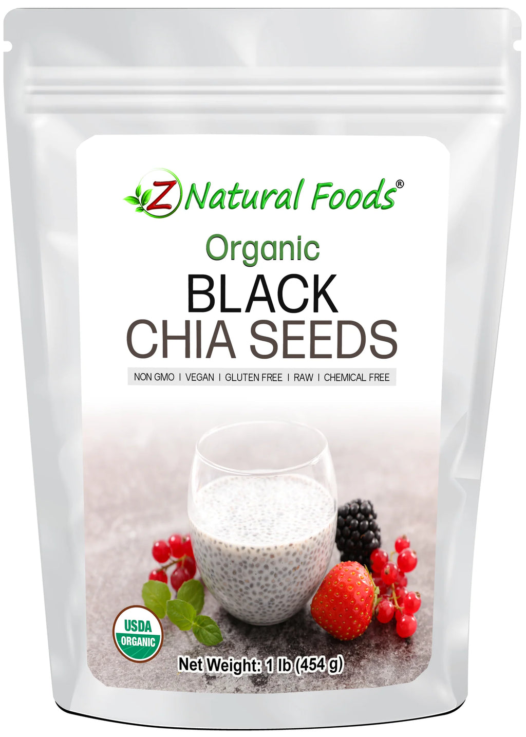 Organic Black Chia Seeds, 1 lb