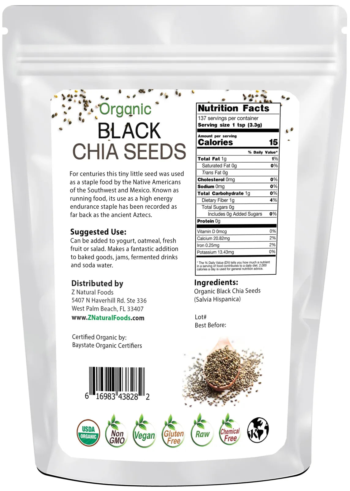Organic Black Chia Seeds