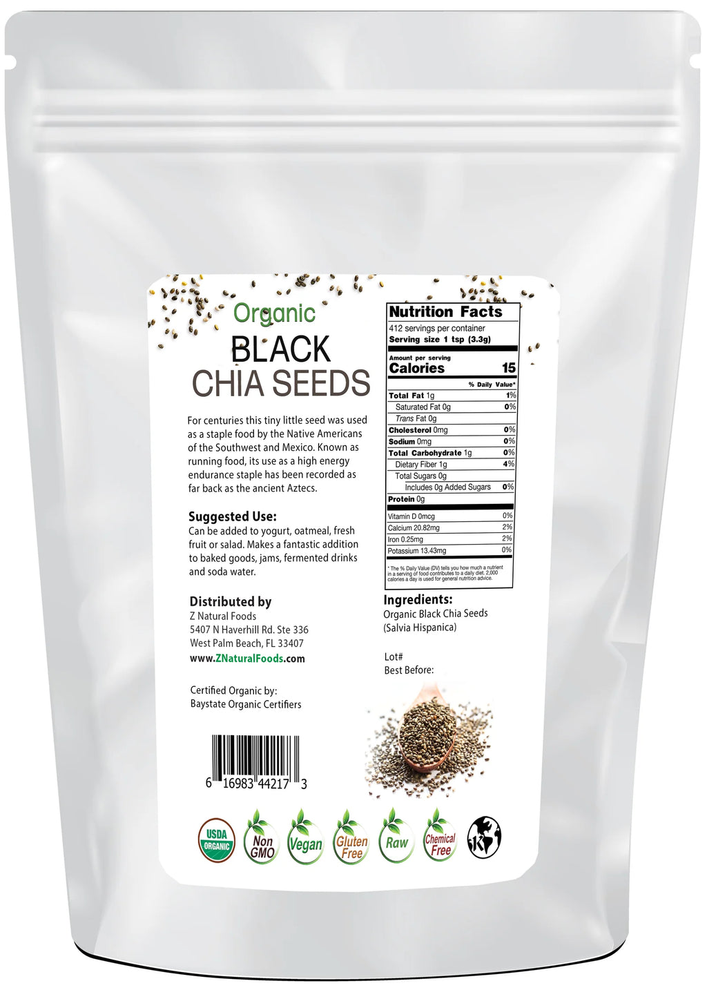 Organic Black Chia Seeds