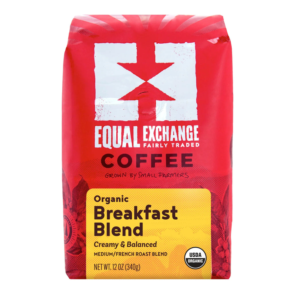 Organic Breakfast Blend Coffee, Six 12oz Bags