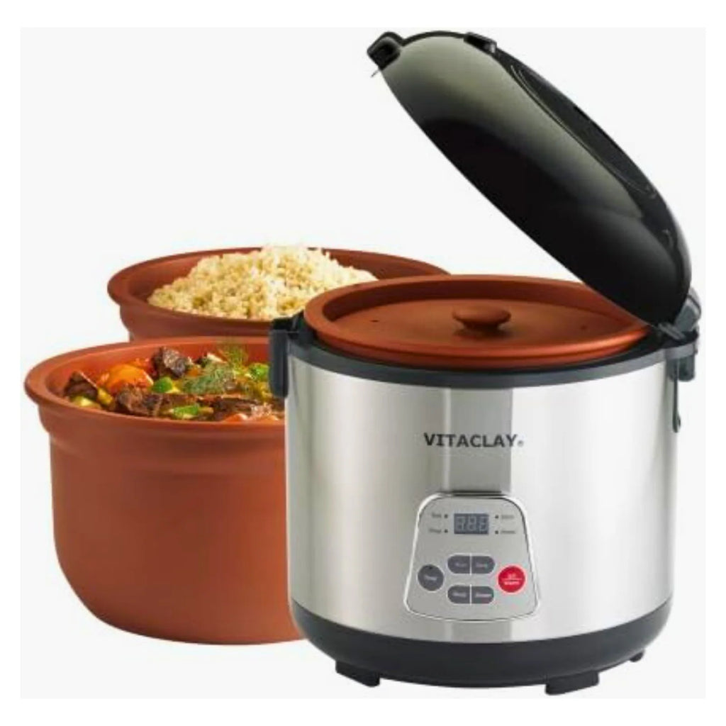 Organic Clay Rice Cooker and Slow Cooker