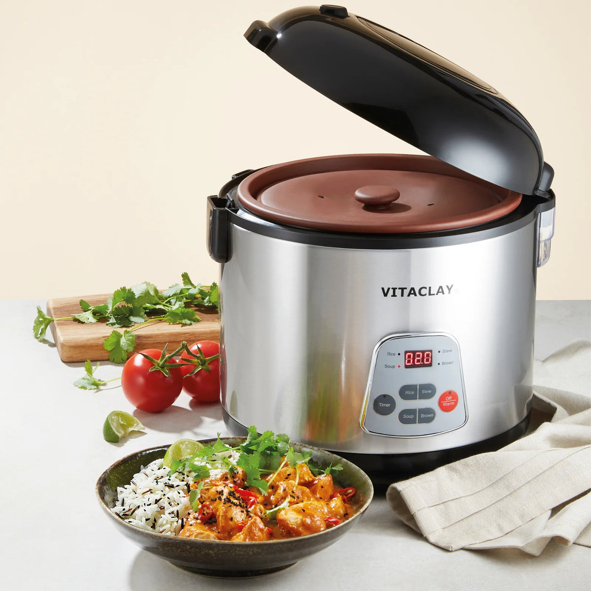 Organic Clay Rice Cooker and Slow Cooker