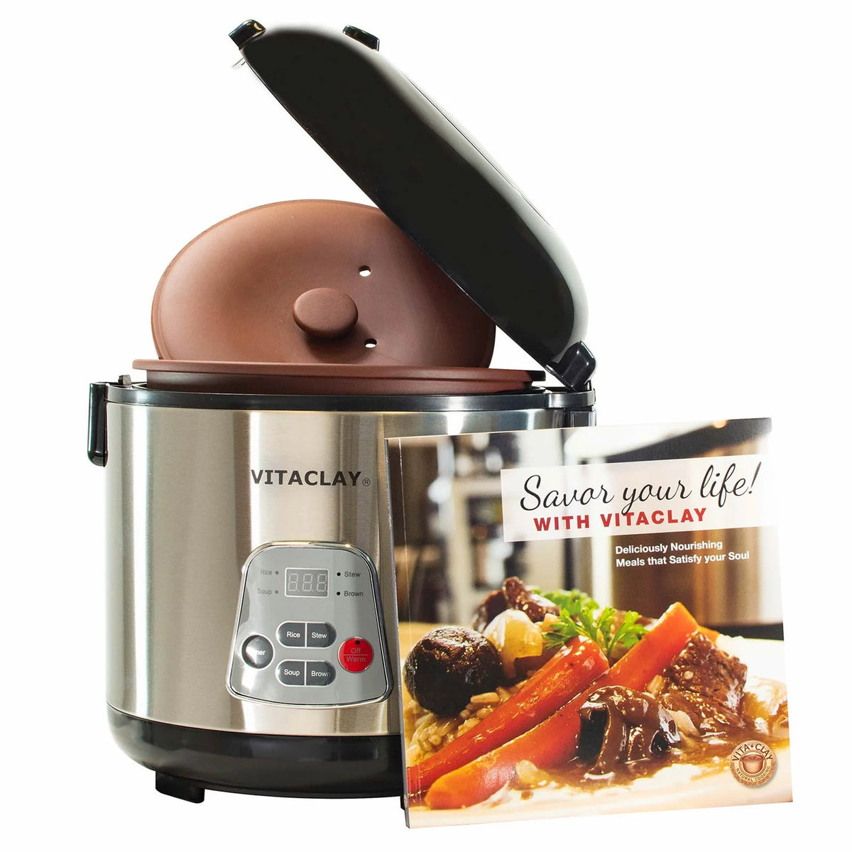 Organic Clay Rice Cooker and Slow Cooker