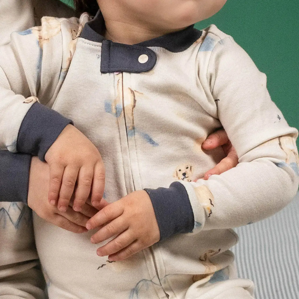 Organic Cotton Baby Boy Sleeper in a Snug Fit