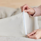 Organic Cotton Wedge Pillowcase with 400 Thread Cou — 7 inch / Natural / 7 inch / White / 10 inch / Natural / 10 inch / White