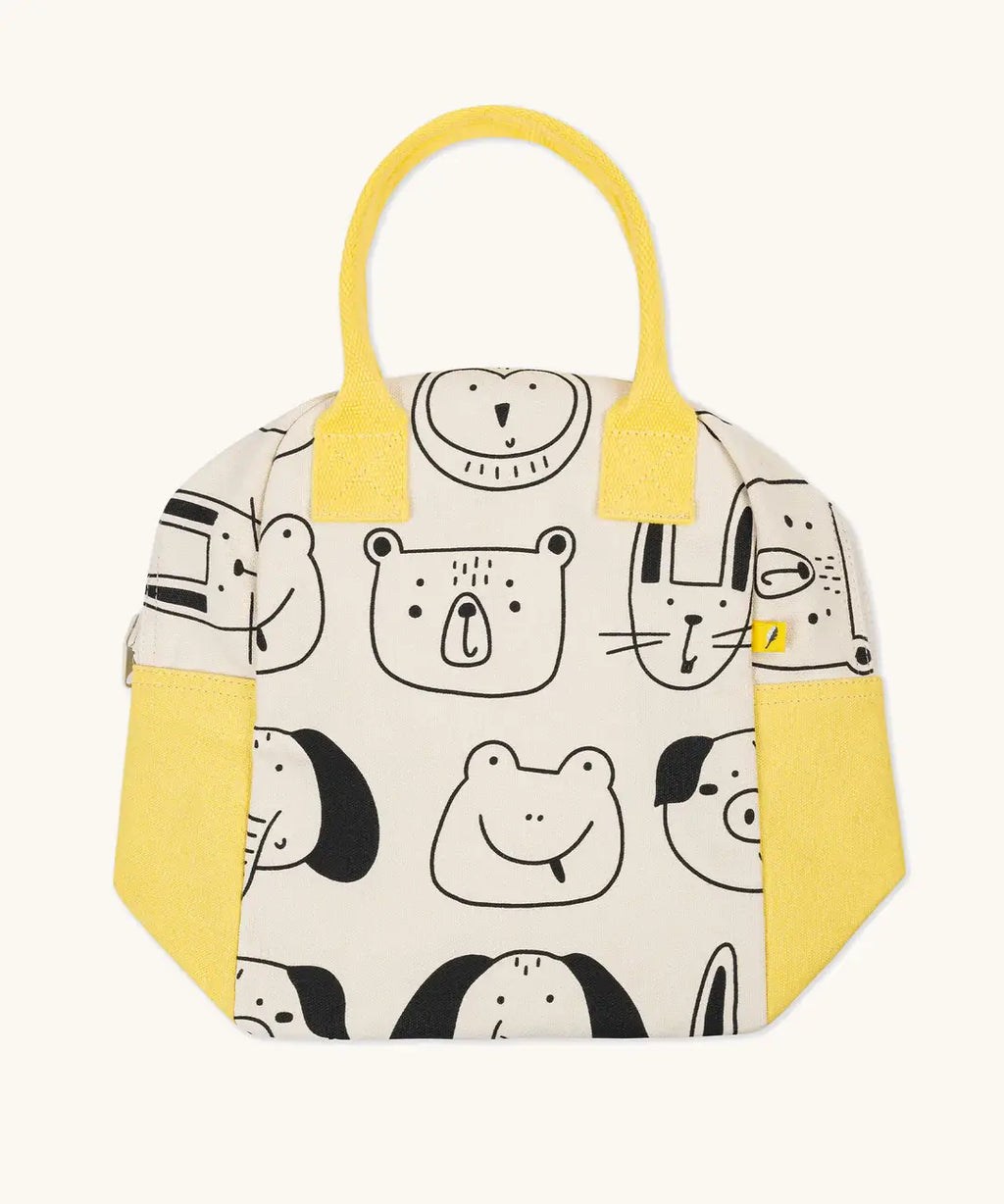 Organic Cotton Zipper Lunch Bag