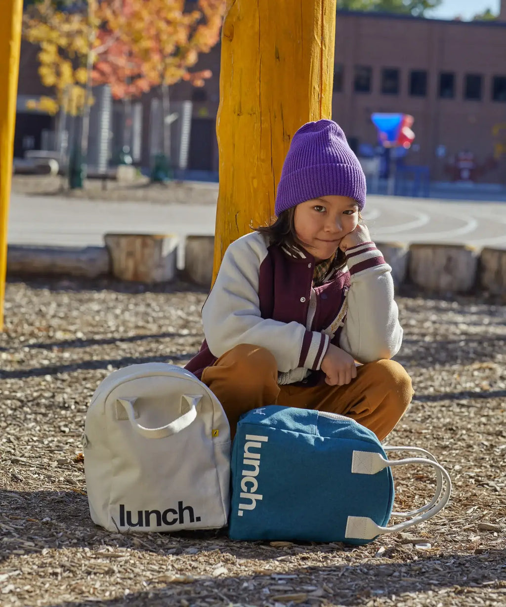 Organic Cotton Zipper Lunch Bag