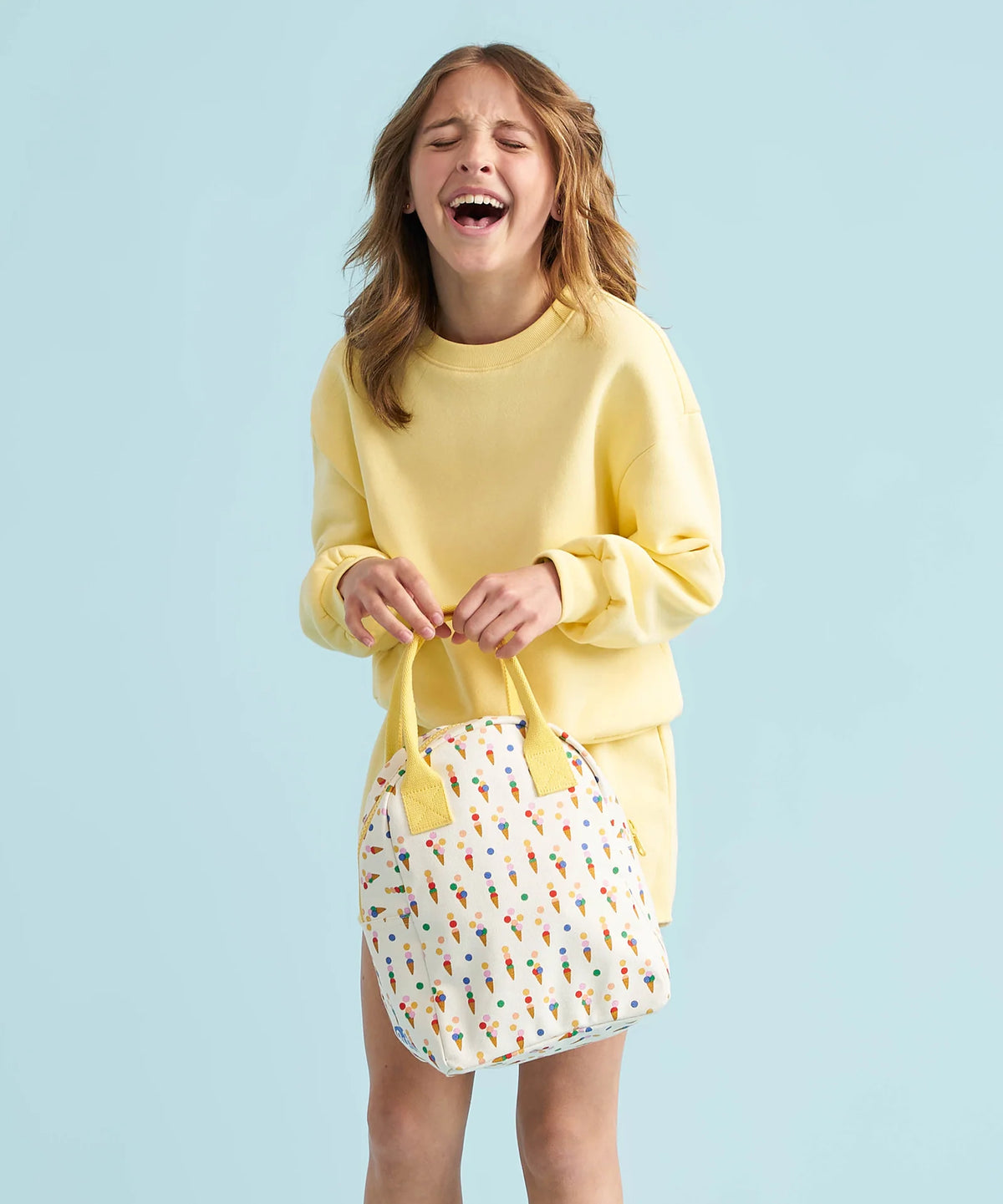 Organic Cotton Zipper Lunch Bag