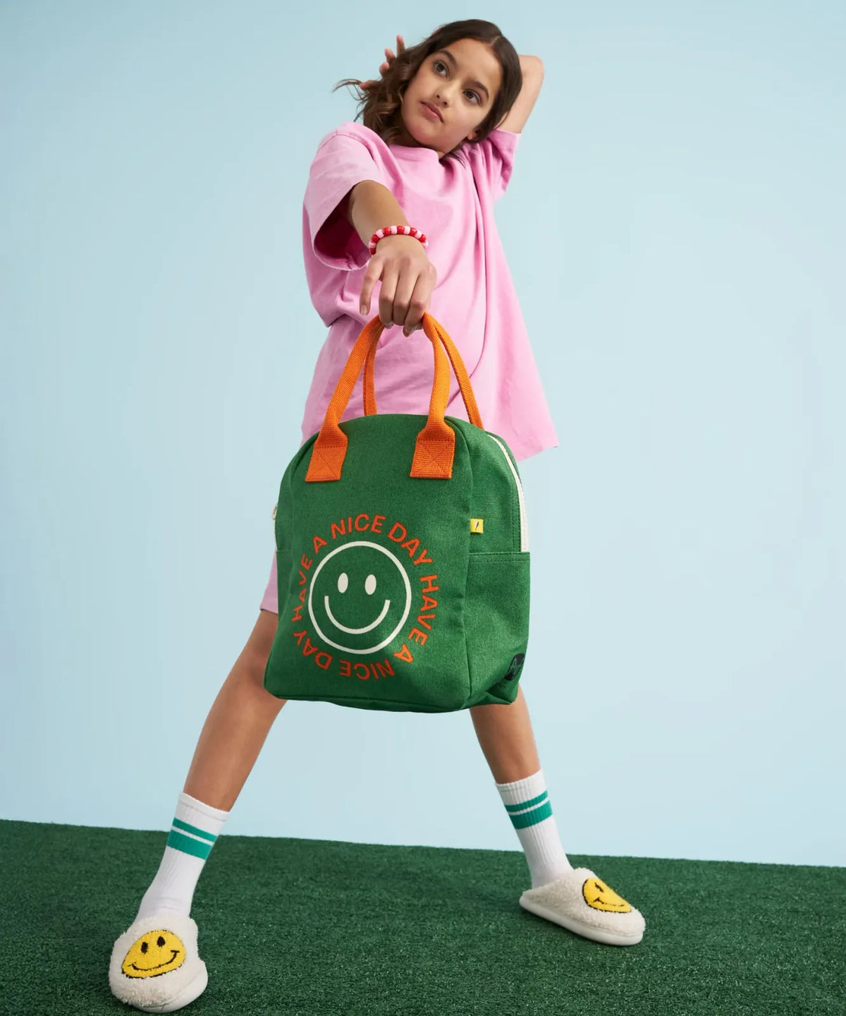 Organic Cotton Zipper Lunch Bag