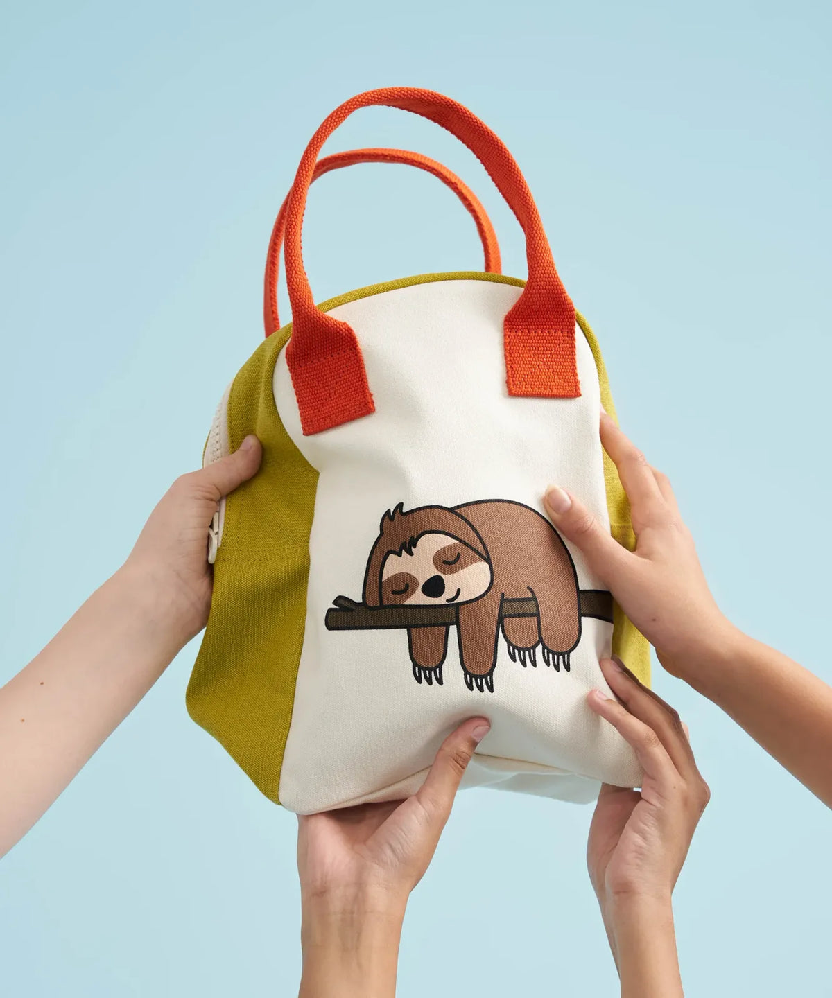 Organic Cotton Zipper Lunch Bag